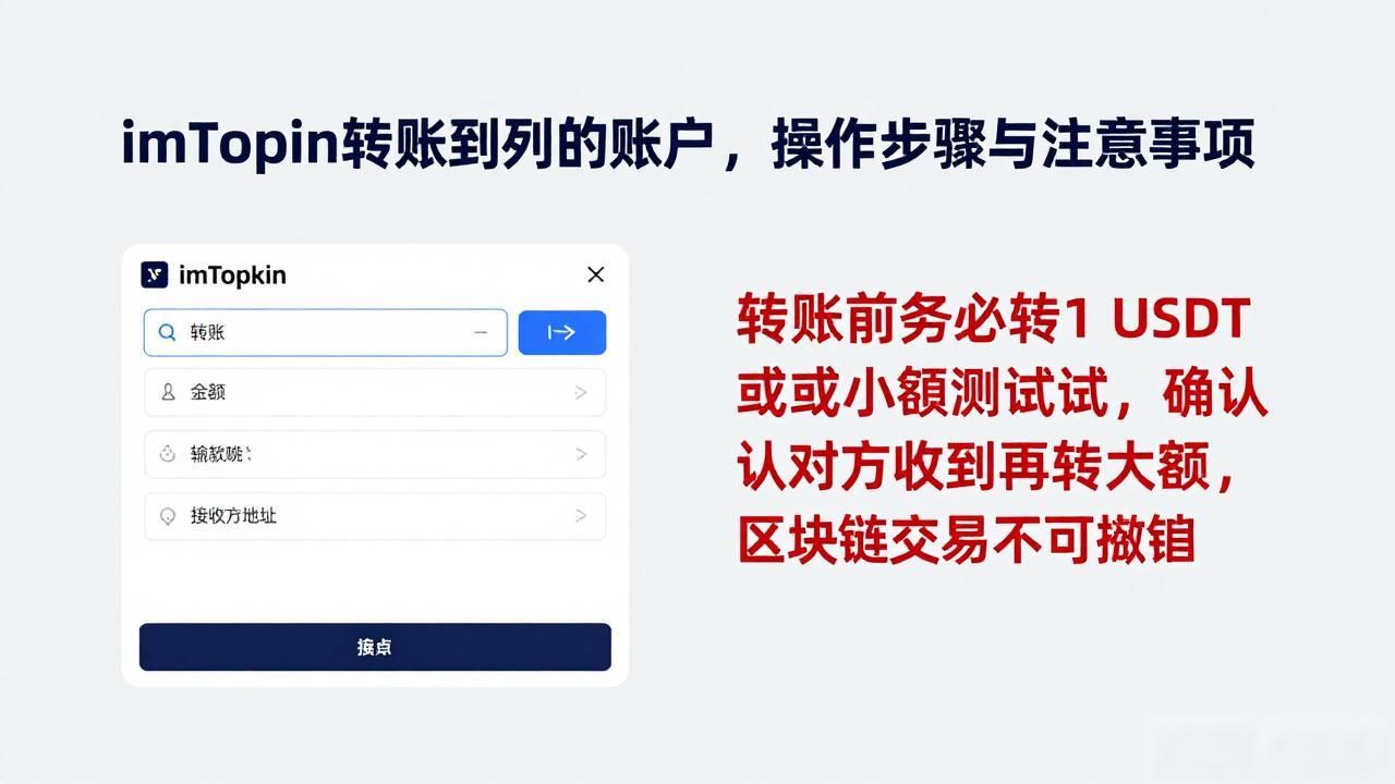 imToken转账到别的账户，操作步骤与注意事项
