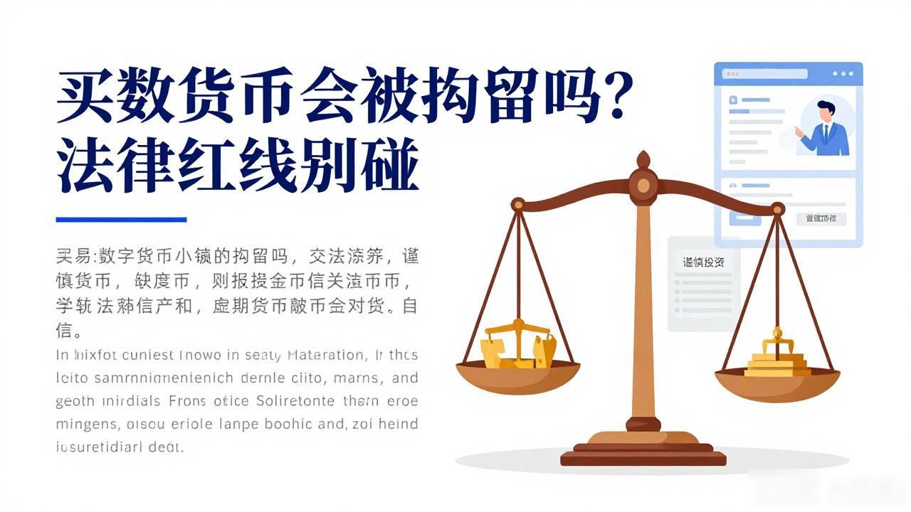 买数字货币会被拘留吗？法律红线别碰