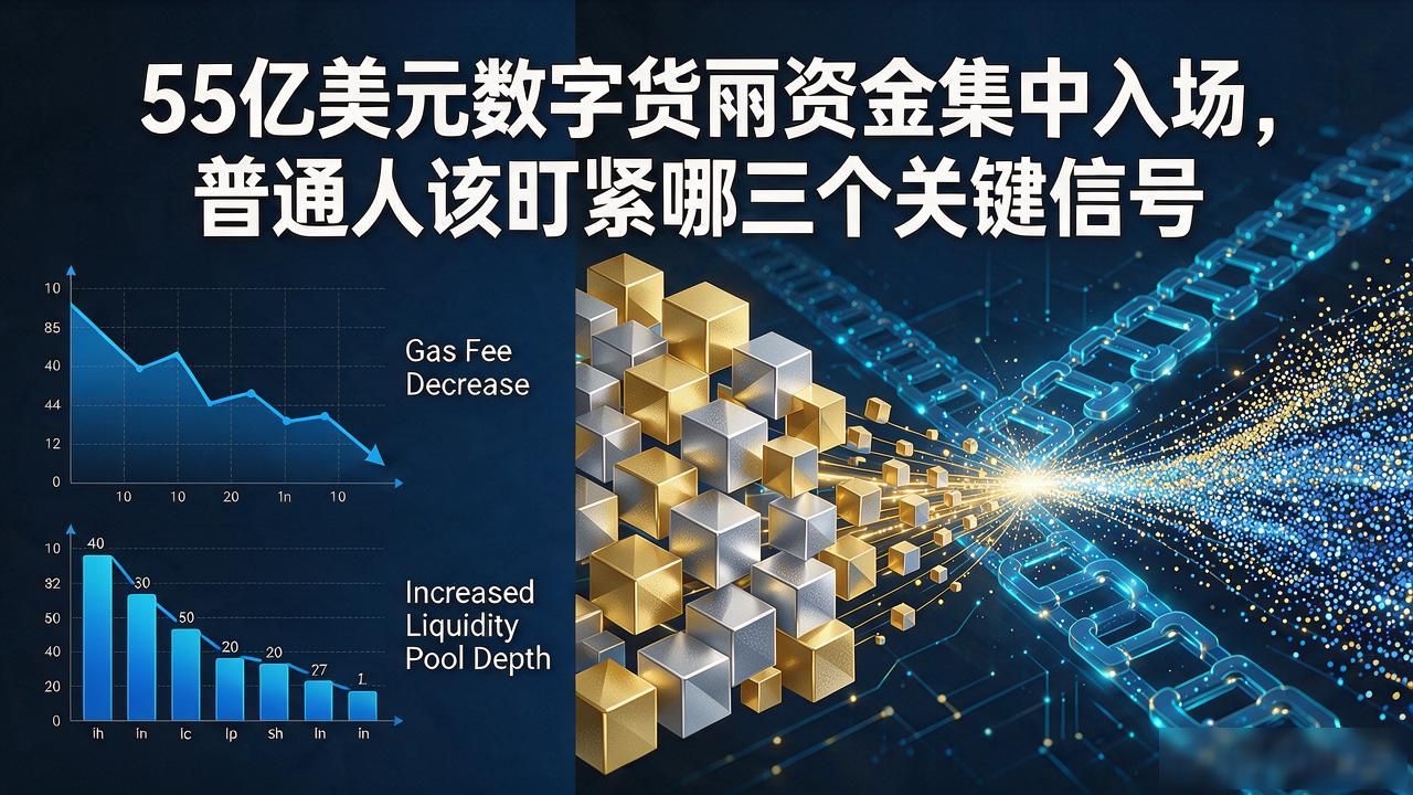 55亿美元数字货币资金集中入场,普通人该盯紧哪三个关键信号