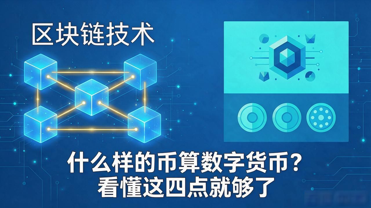 什么样的币算数字货币？看懂这四点就够了