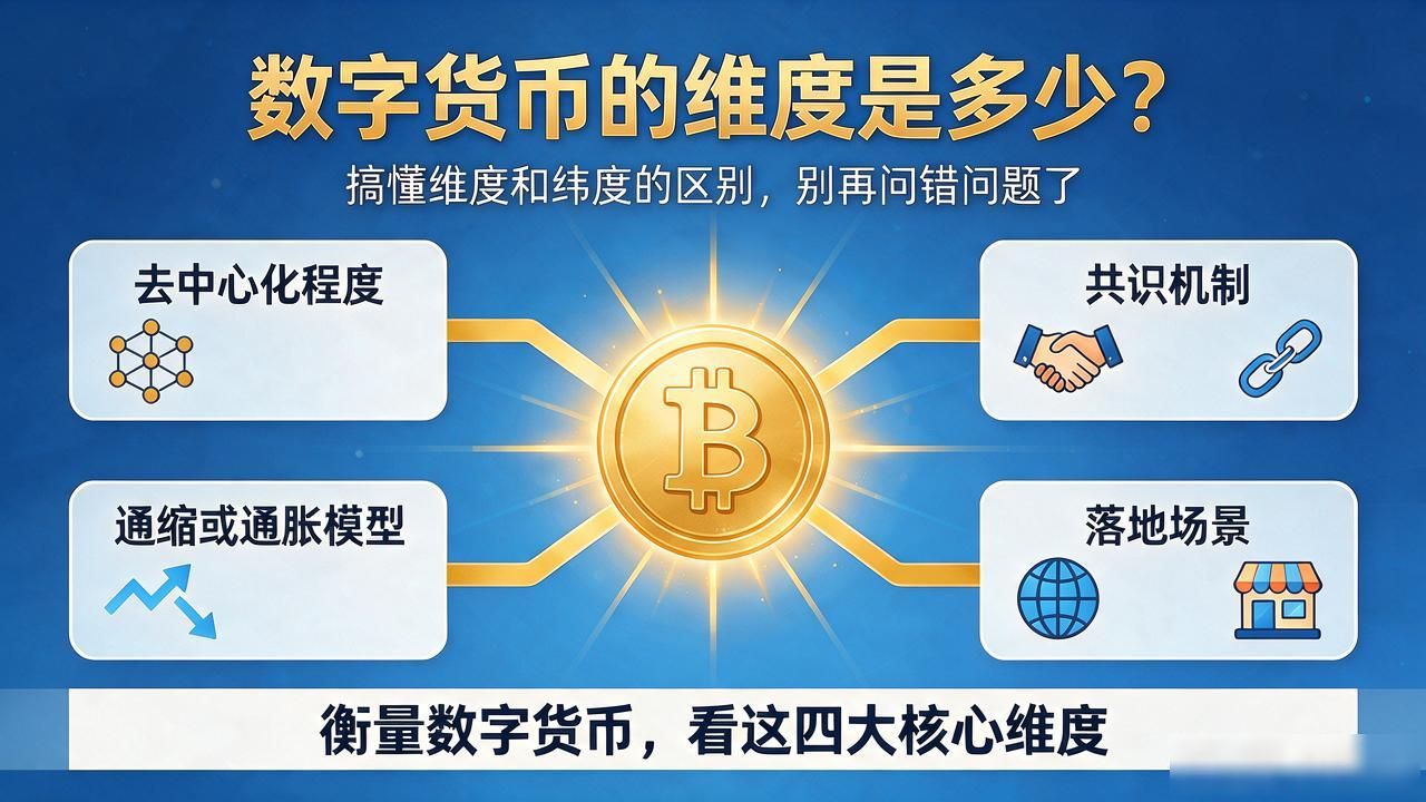 数字货币的纬度是多少？搞懂维度和纬度的区别，别再问错问题了