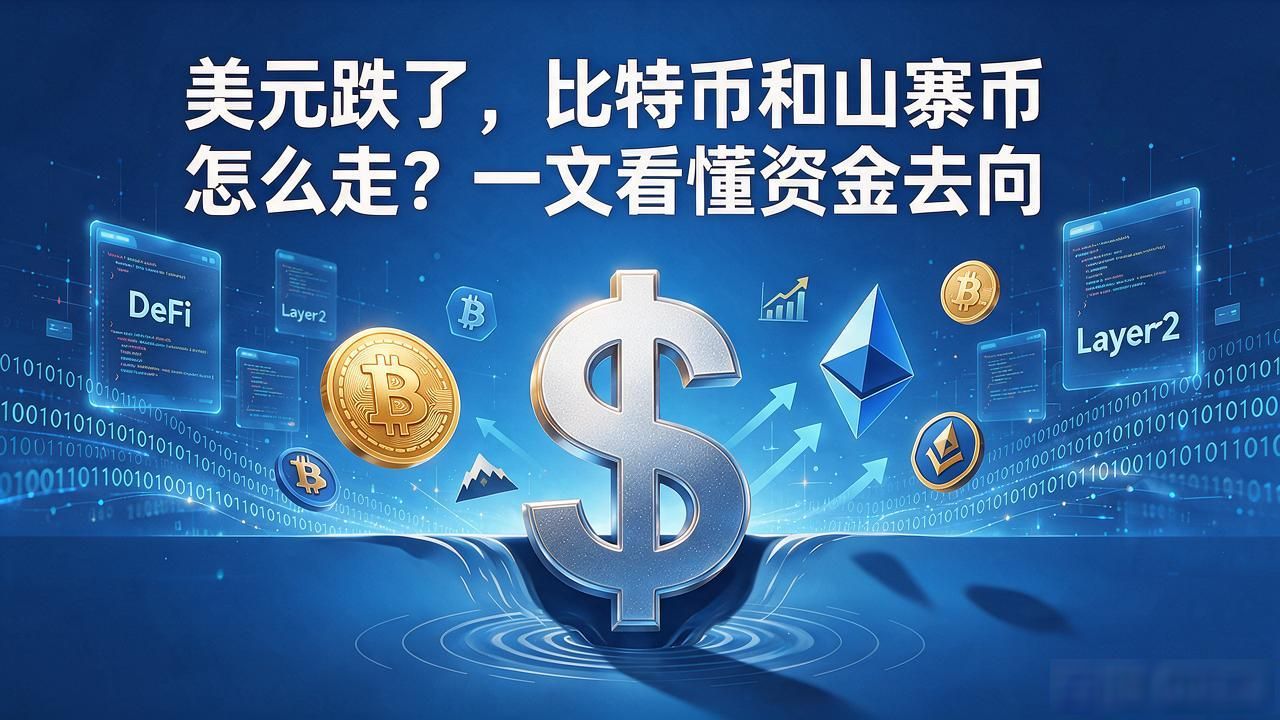 美元跌了，比特币和山寨币怎么走？一文看懂资金去向