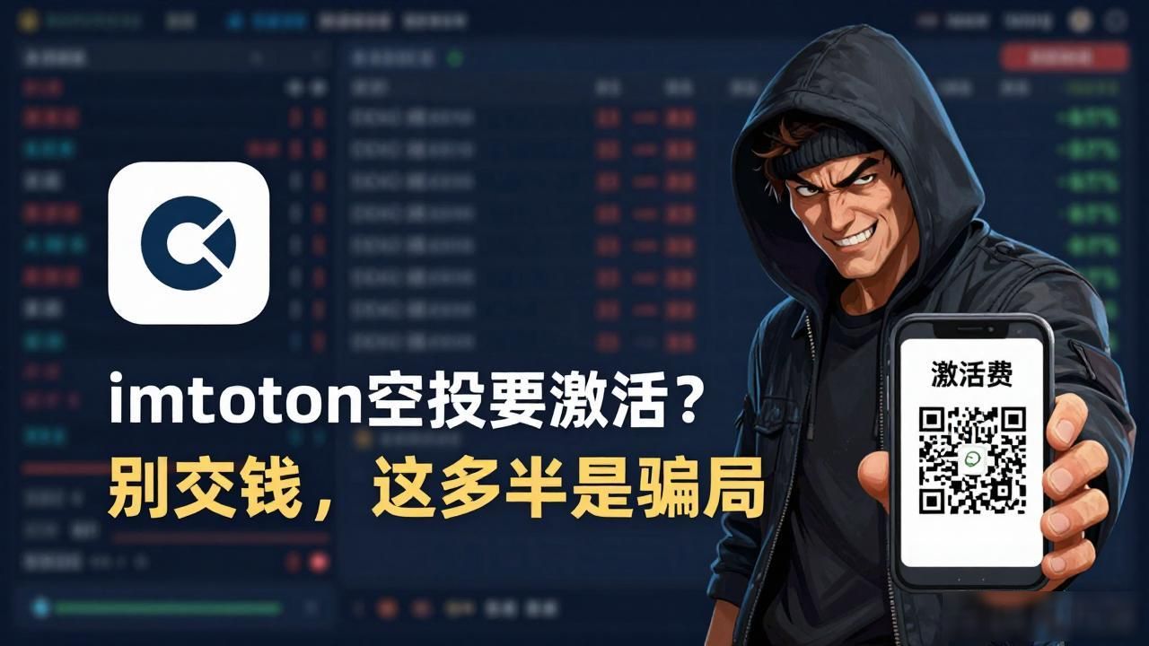 imtoken空投要激活？别交钱，这多半是骗局