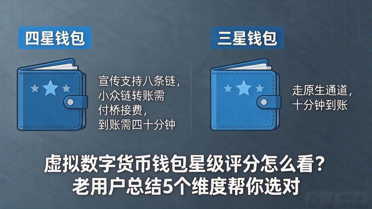 虚拟数字货币钱包星级评分怎么看？老用户总结5个维度帮你选对