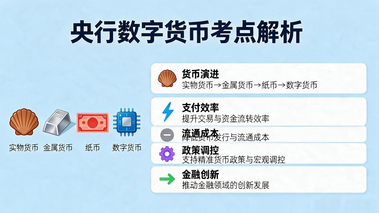 央行数字货币是啥？高中政治考点全解析