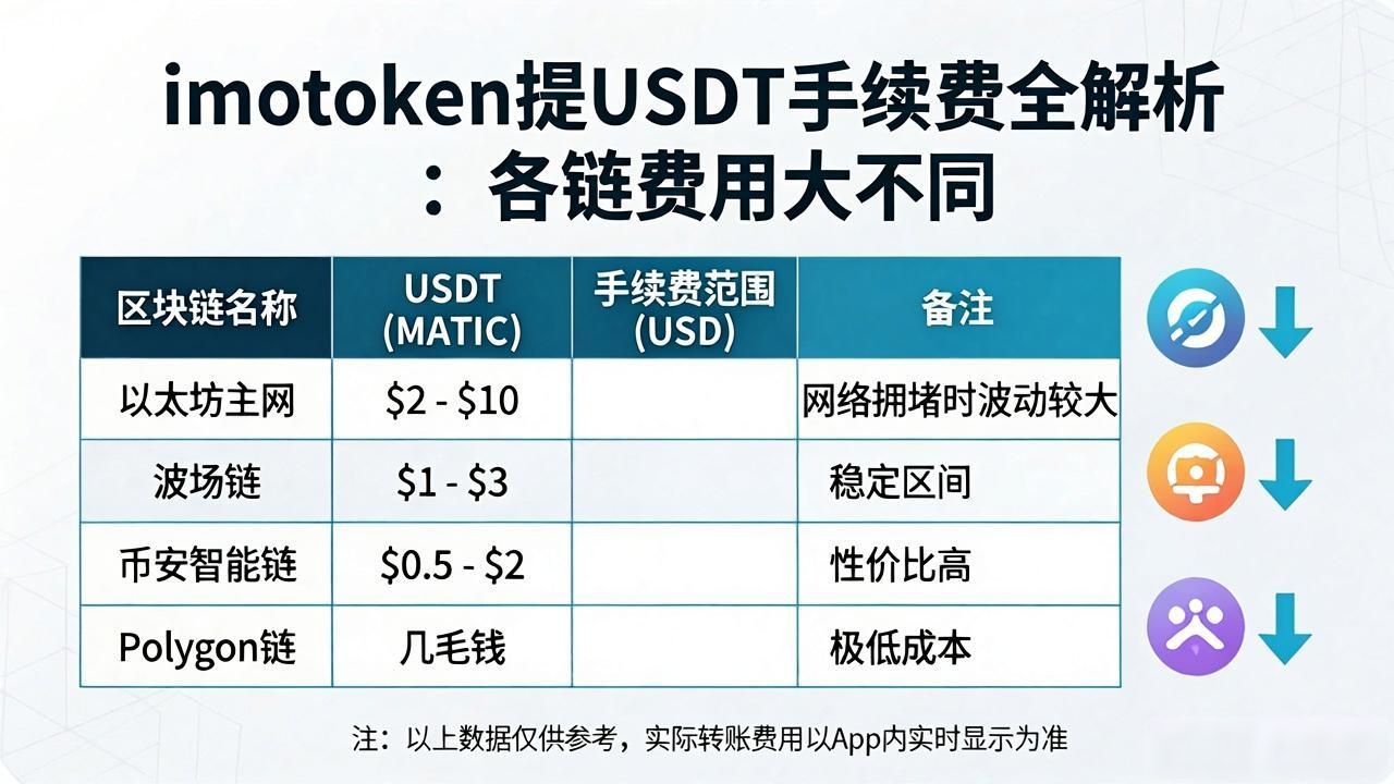 imtoken提USDT手续费全解析：各链费用大不同