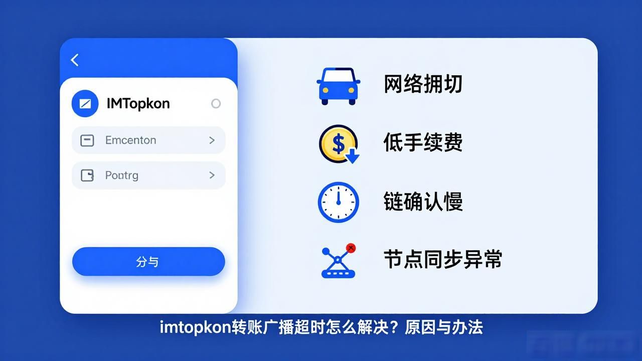 imtoken转账广播超时怎么解决?原因与办法