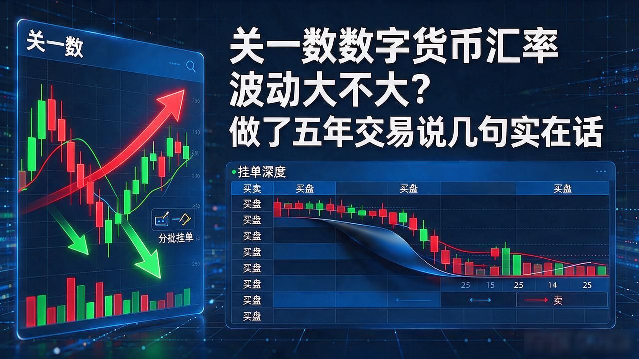 关一数数字货币汇率波动大不大?做了五年交易说几句实在话