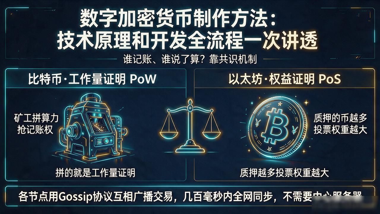 数字加密货币制作方法：技术原理和开发全流程一次讲透