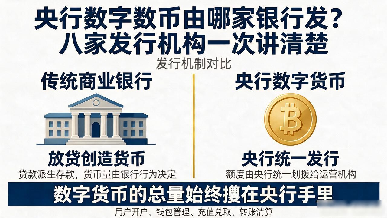 央行数字货币由哪家银行发？八家发行机构一次讲清楚