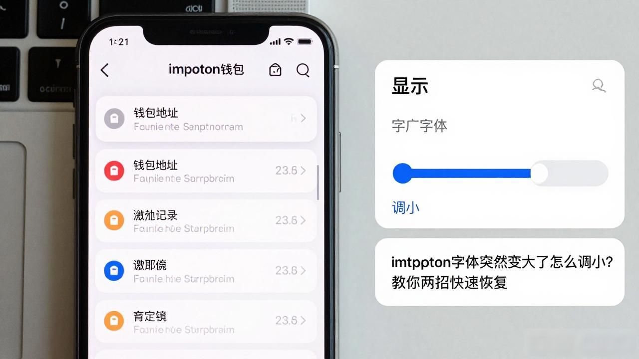 imtoken字体突然变大了怎么调小？教你两招快速恢复