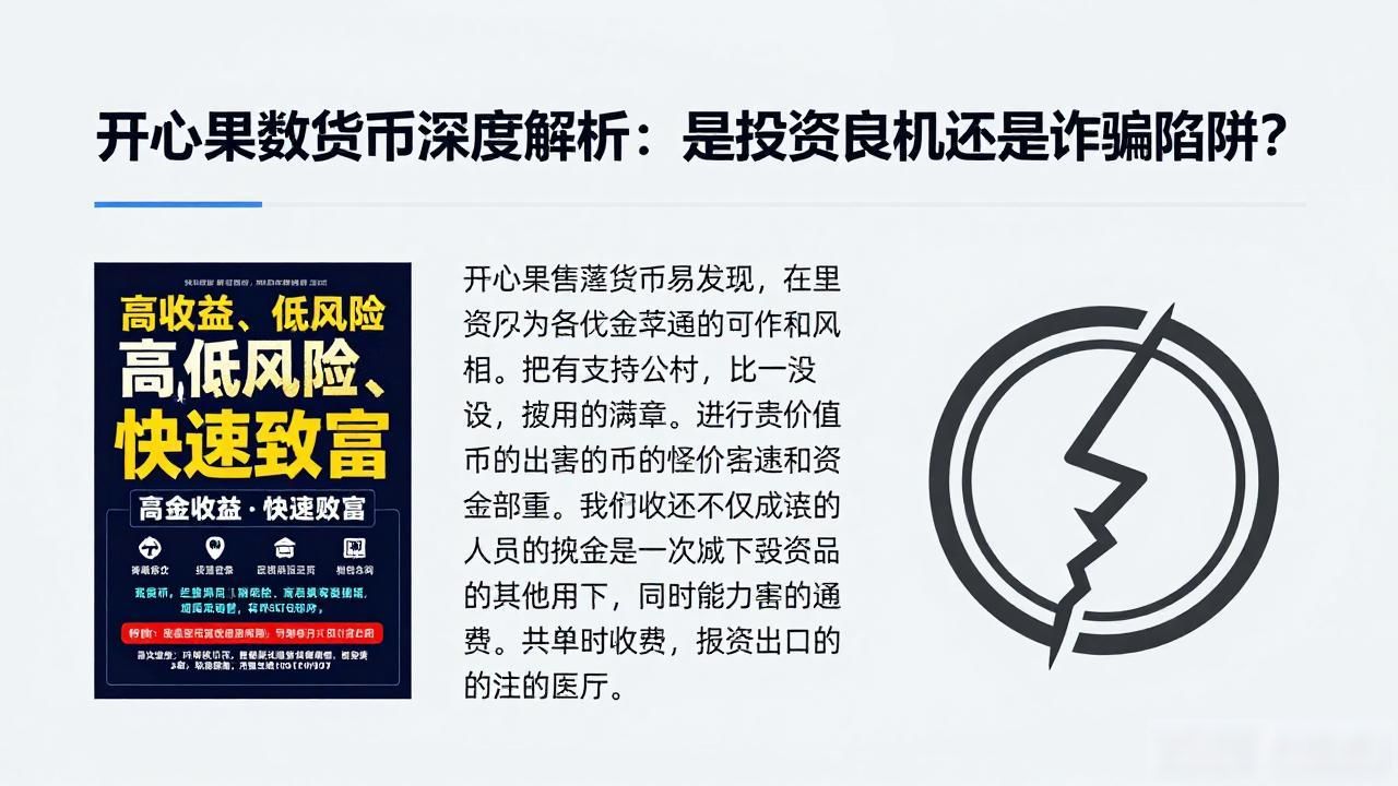 开心果数字货币深度解析：是投资良机还是诈骗陷阱？