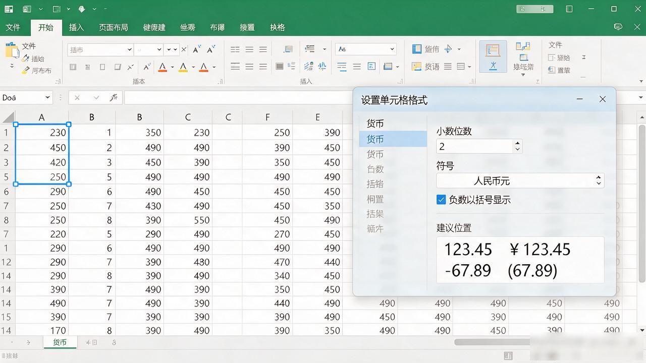 Excel数字变文本、货币格式不对，几步就能恢复正常
