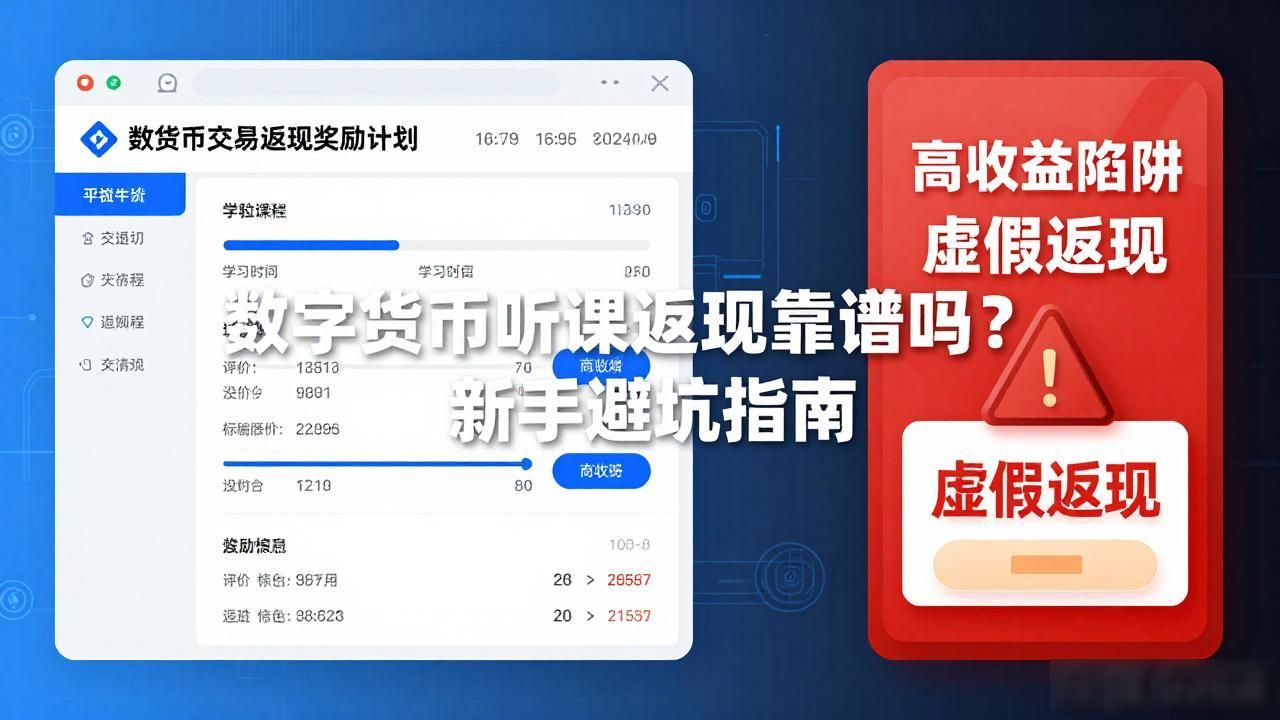 数字货币听课返现靠谱吗？新手避坑指南
