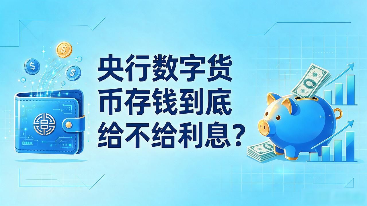 央行数字货币存钱到底给不给利息？
