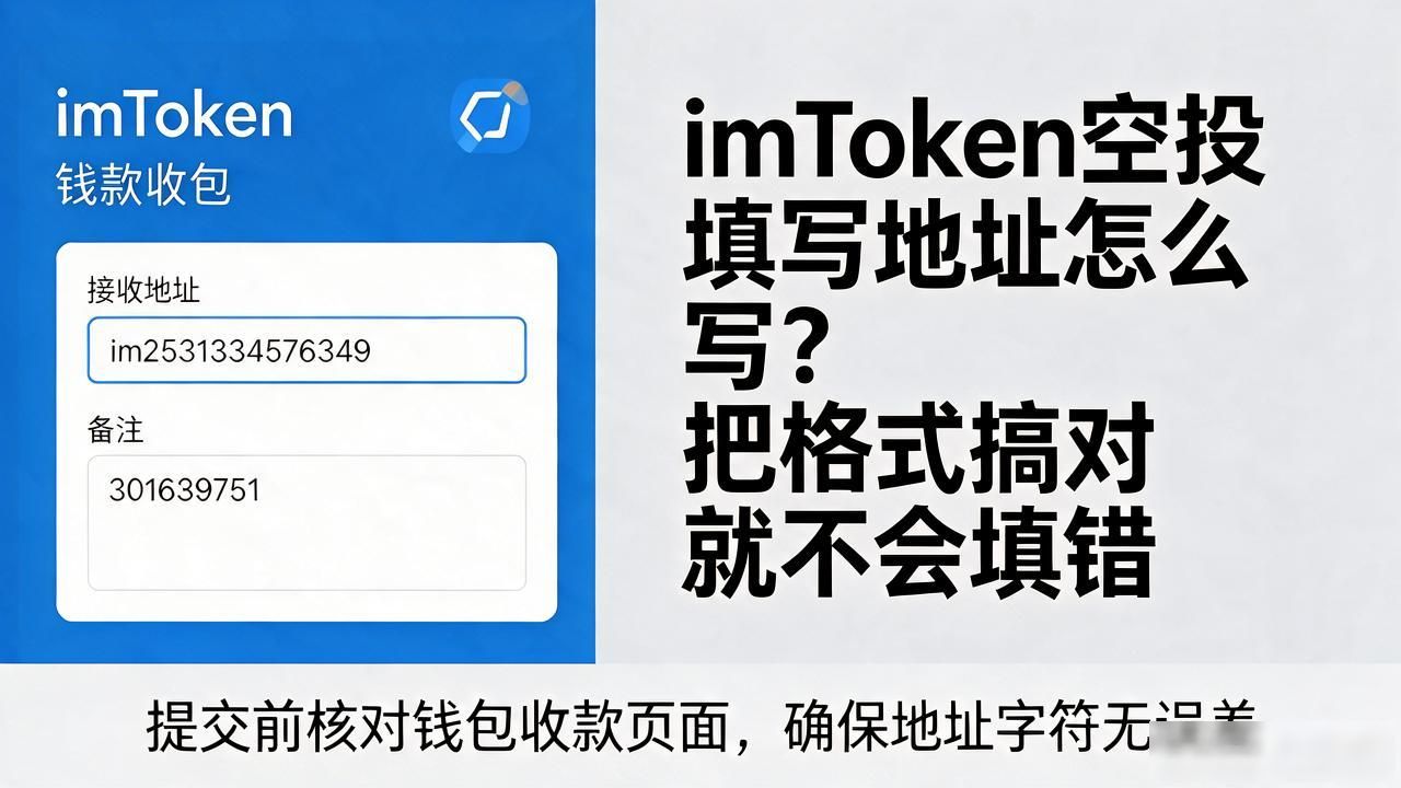 imToken空投填写地址怎么写？把格式搞对就不会填错