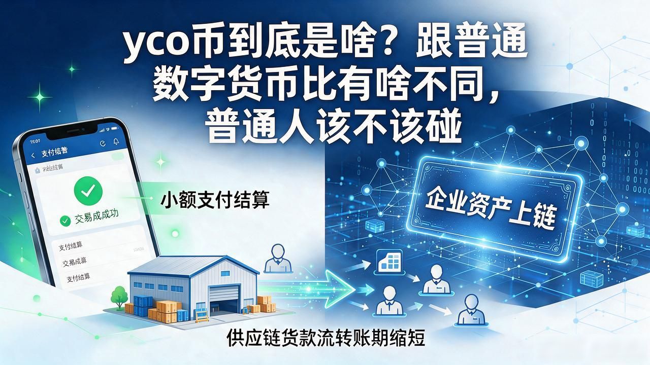 yco币到底是啥？跟普通数字货币比有啥不同，普通人该不该碰