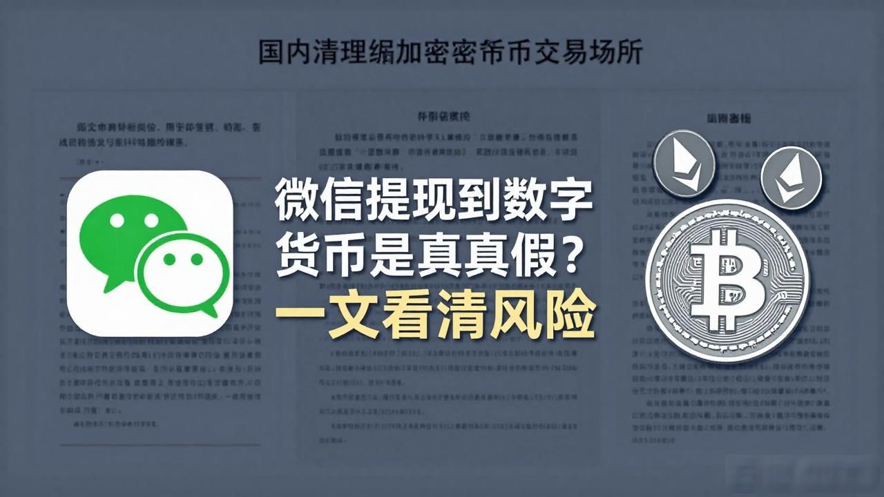 微信提现到数字货币是真是假？一文看清风险