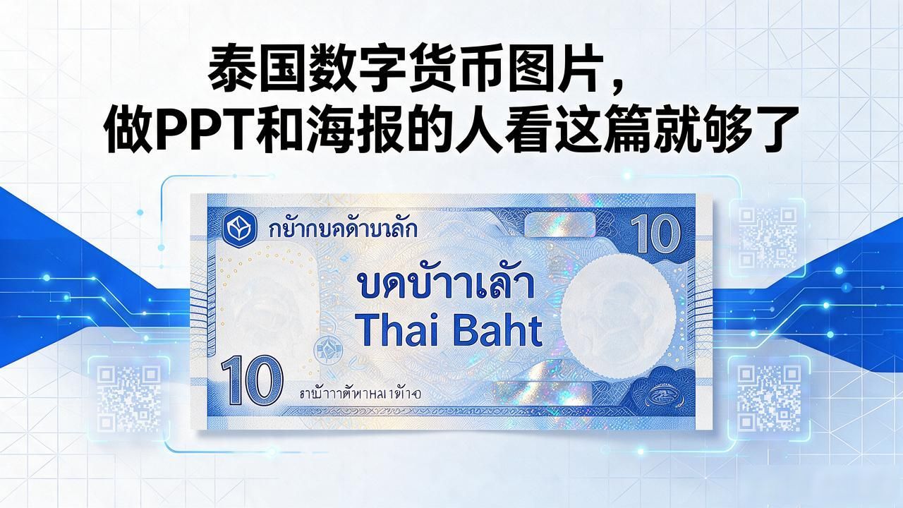泰国数字货币图片大全，做PPT和海报的人看这篇就够了