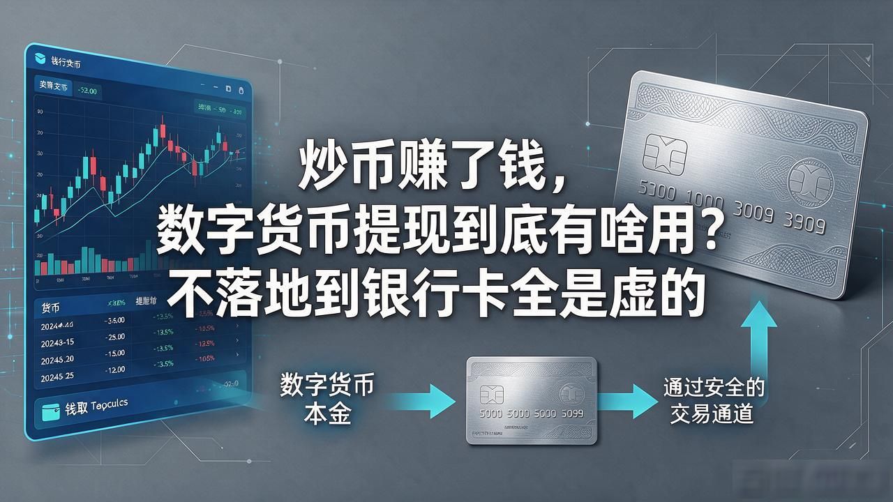 炒币赚了钱，数字货币提现到底有啥用？不落地到银行卡全是虚的