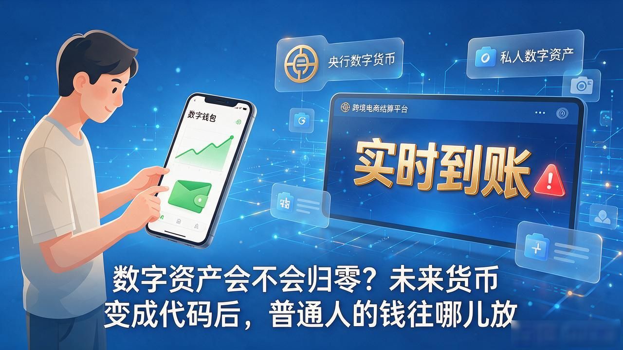 数字资产会不会归零？未来货币变成代码后，普通人的钱往哪儿放