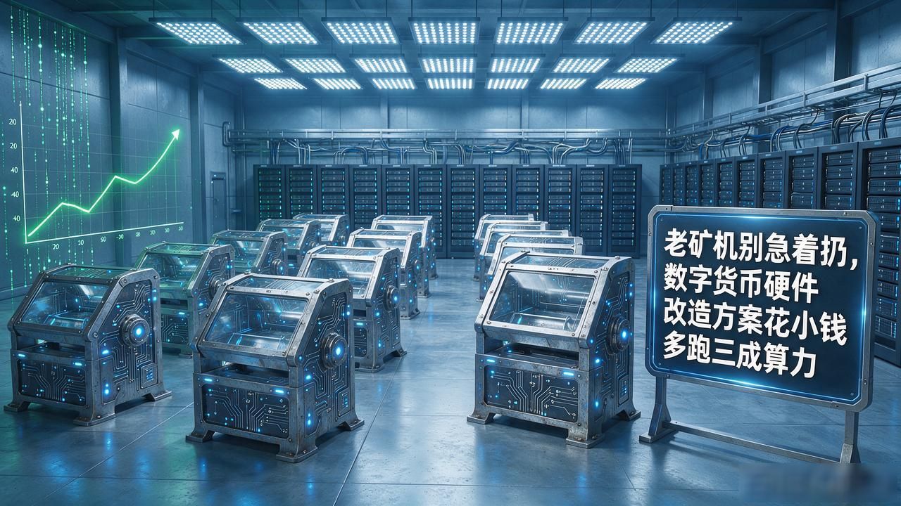 老矿机别急着扔，数字货币硬件改造方案花小钱多跑三成算力