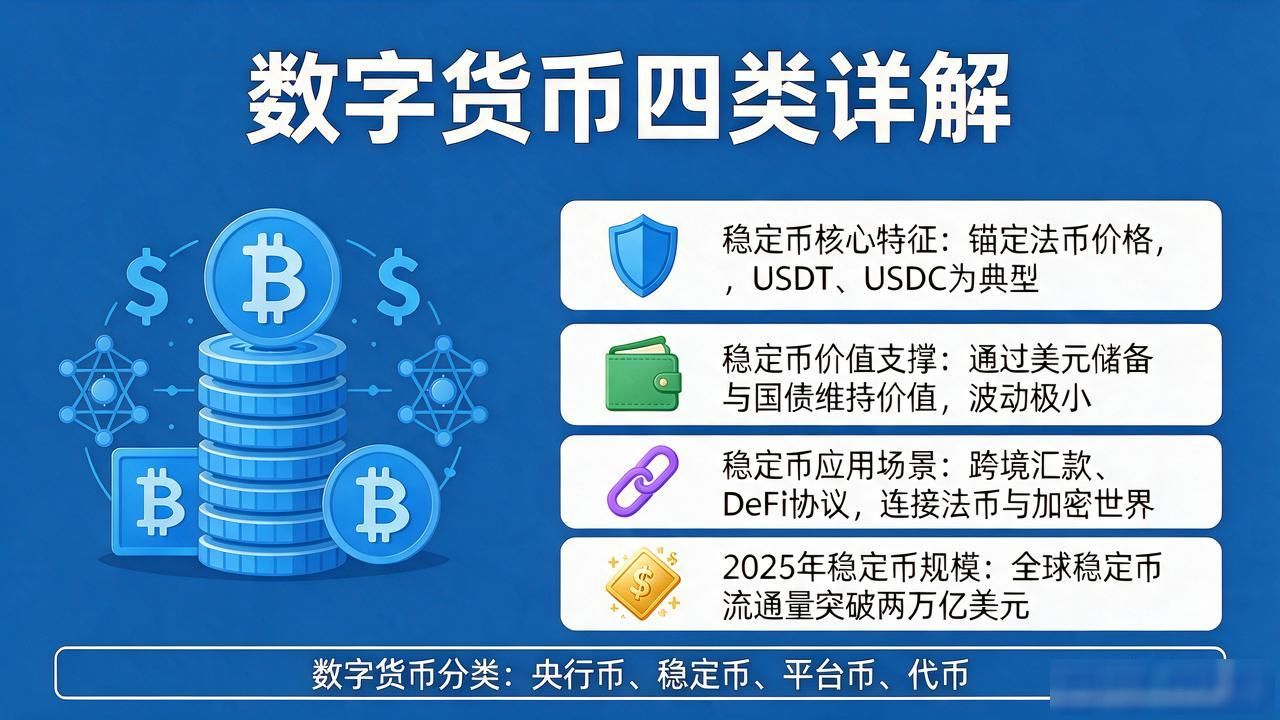 数字货币到底分几类？央行币、稳定币、平台币、代币搞懂这四类