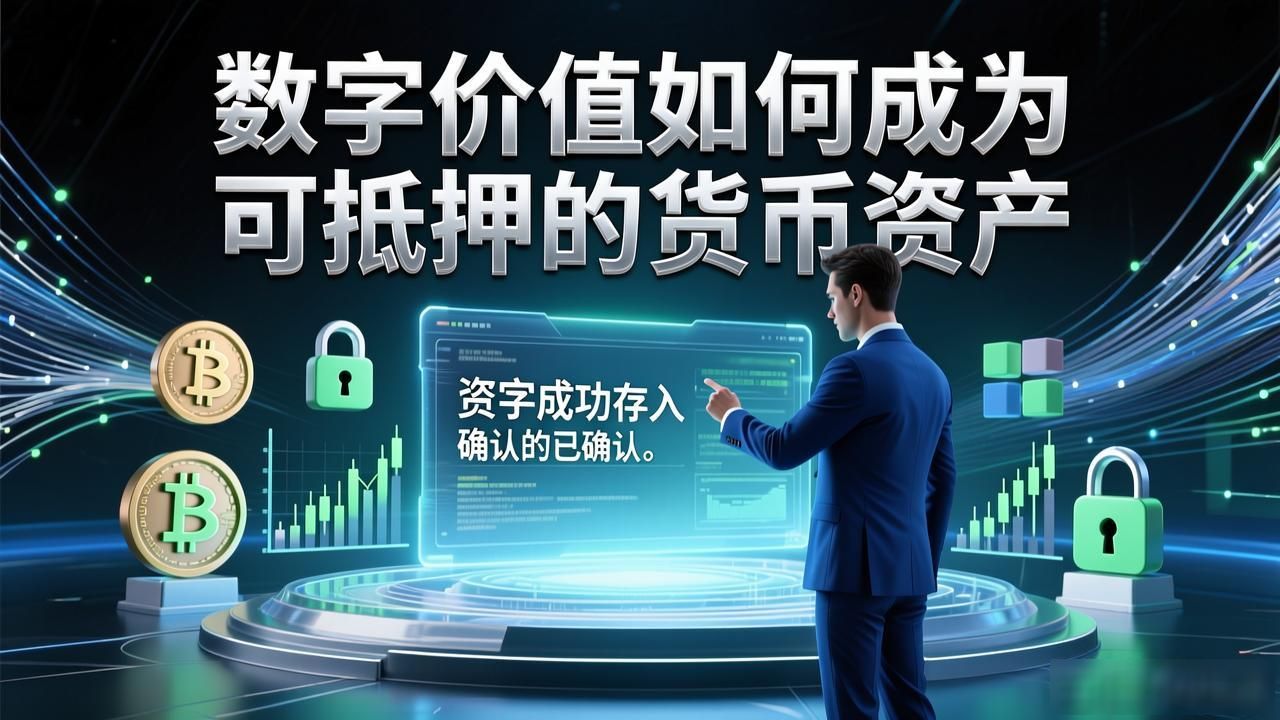 数字价值如何成为可抵押的货币资产