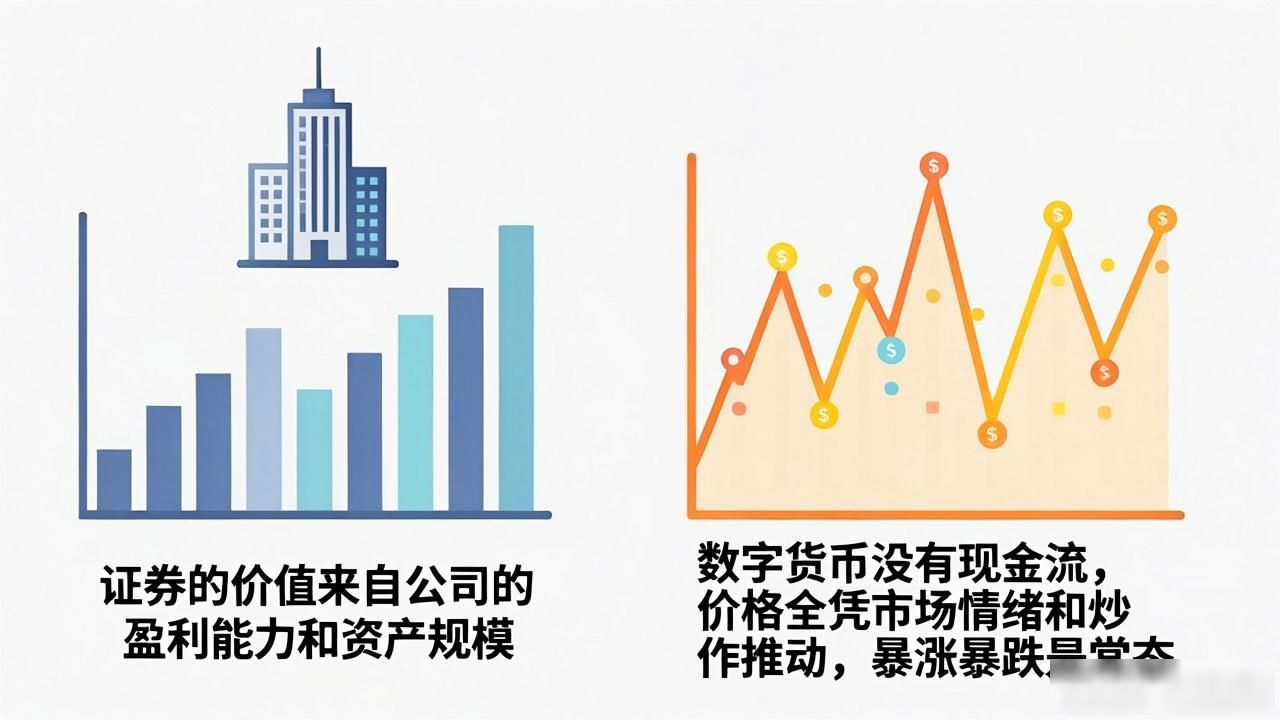 数字货币和证券到底有啥区别?一文讲清楚别踩坑