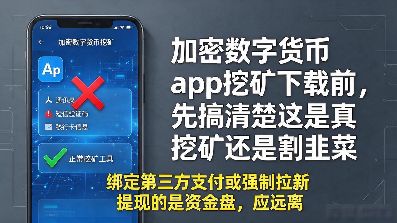 手机挖矿app是骗局吗_加密数字货币app挖矿下载_警惕数字币资金盘诈骗