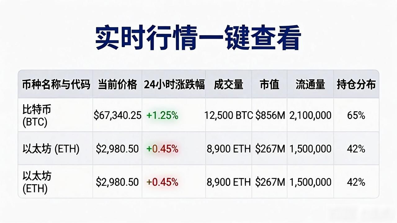 数字货币价格查询表：实时行情一键查看，投资更轻松