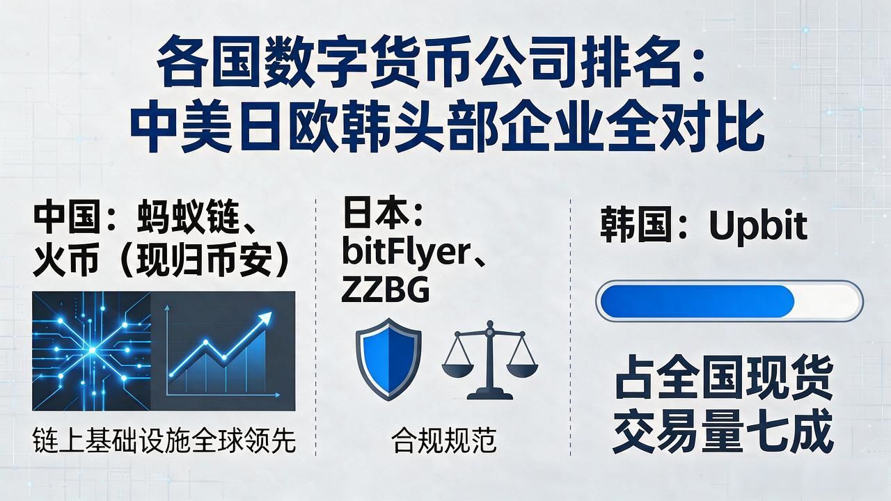 中美日韩欧洲头部交易所合规流动性对比_各国数字货币公司排名_全球数字货币公司排名监管环境技术积累