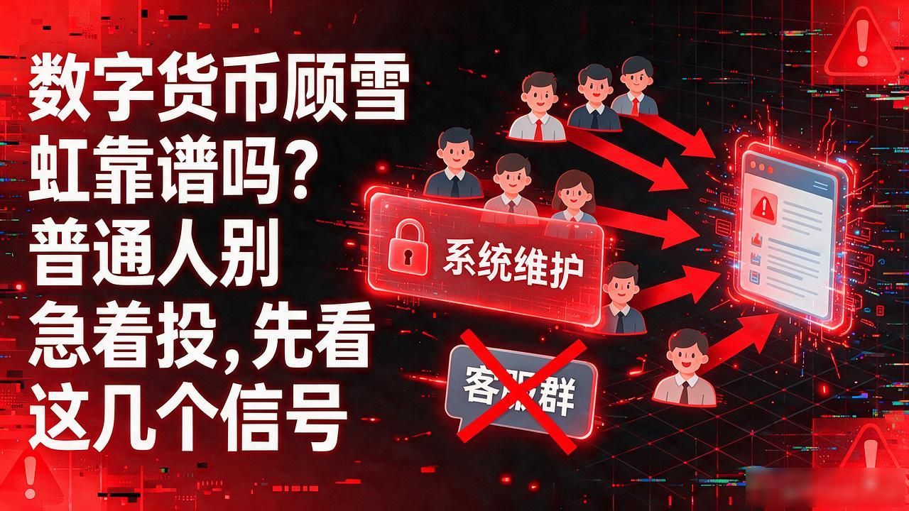 数字货币顾雪虹靠谱吗？普通人别急着投，先看这几个信号