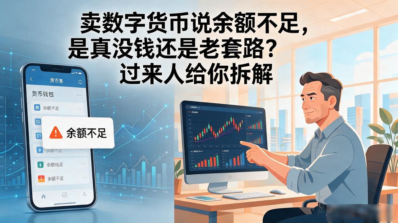 卖数字货币说余额不足，是真没钱还是老套路？过来人给你拆解