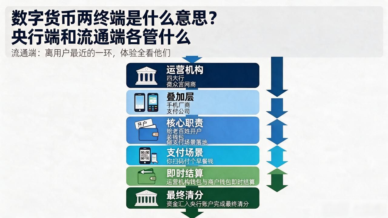 数字人民币央行与商业银行分工_数字人民币发行清结算体系_数字货币两终端