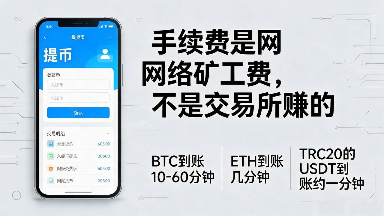 数字货币的提币_提币前确认收款地址和网络_USDT提币手续费和到账时间说明
