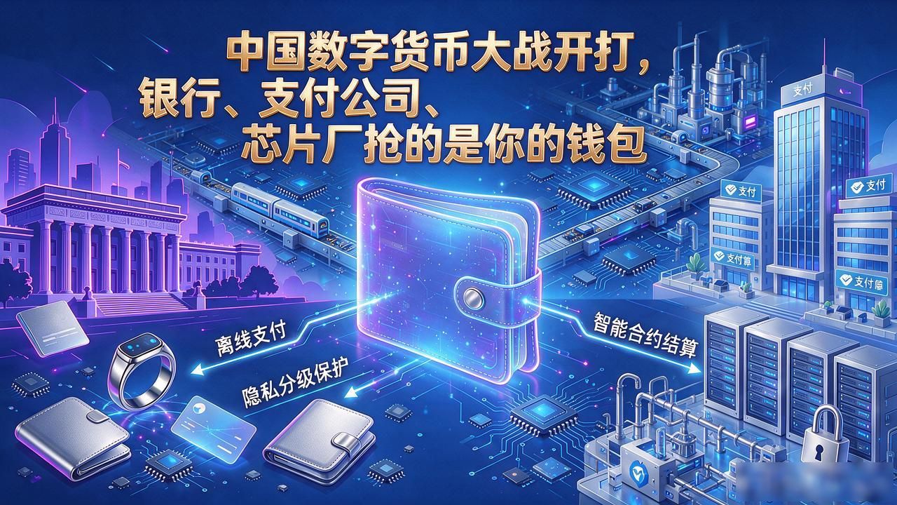 中国数字货币大战开打，银行、支付公司、芯片厂抢的是你的钱包