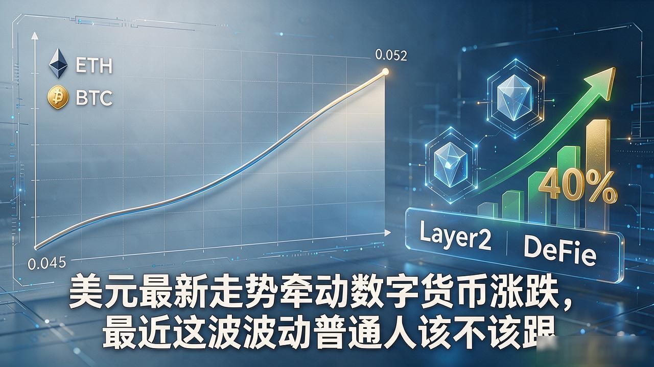 美元最新走势牵动数字货币涨跌，最近这波波动普通人该不该跟