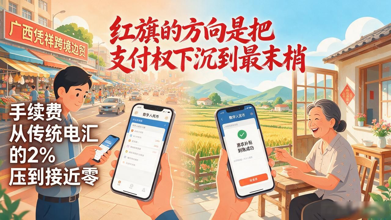 红旗飘向哪里，数字人民币就跟到哪里——从国家战略到你手机里的钱包