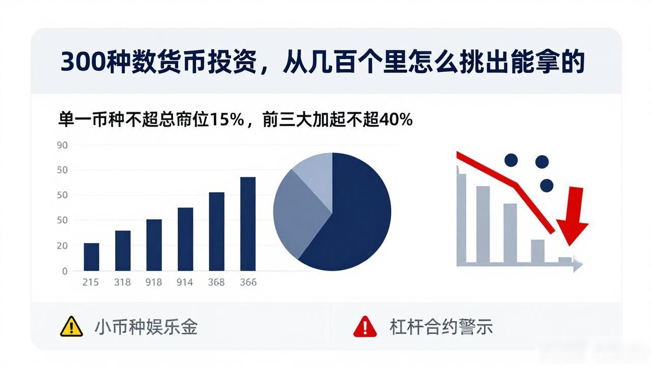 300种数字货币投资，从几百个币里怎么挑出能拿的