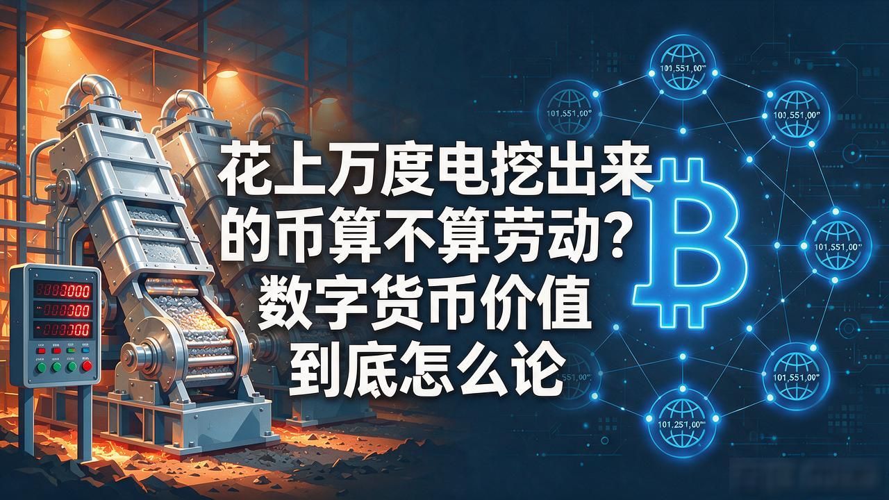 花上万度电挖出来的币算不算劳动？数字货币价值到底怎么论