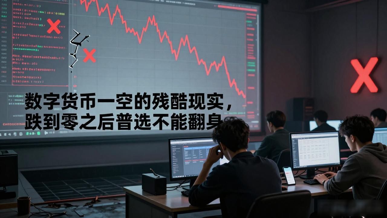 数字货币一空的残酷现实，跌到零之后普通人还能不能翻身