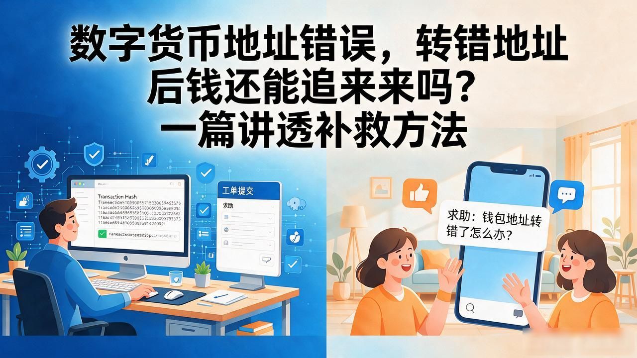 数字货币地址错误，转错地址后钱还能追回来吗？一篇讲透补救方法
